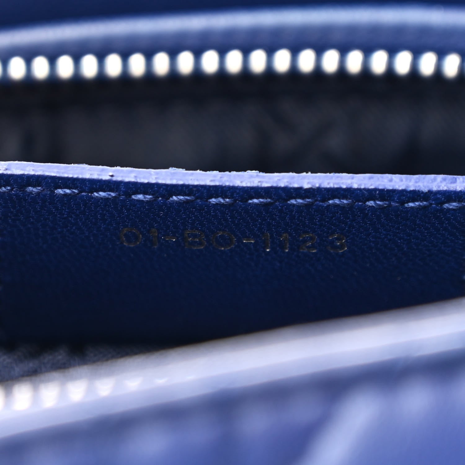 Christian Dior Lambskin Cannage Medium Lady Dior Blue 7 of 11