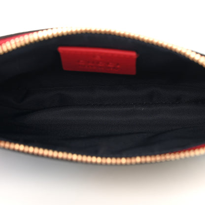 Gucci GG Supreme Monogram Blooms Mini Chain Bag Beige Blue Navy Hibiscus Red 5 of 7