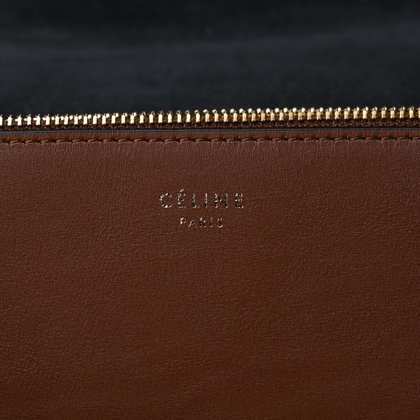 Smooth Calfskin Blade Flap Brown
