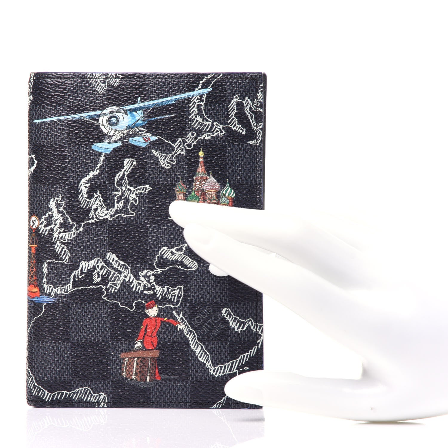 Louis Vuitton Damier Graphite Map Passport Cover 2 of 9