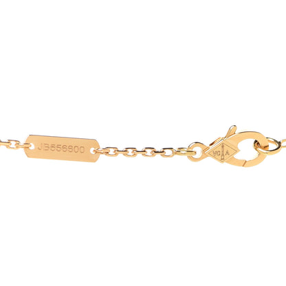 Van Cleef & Arpels 18K Yellow Gold Guilloche Vintage Alhambra Pendant Necklace 5 of 6