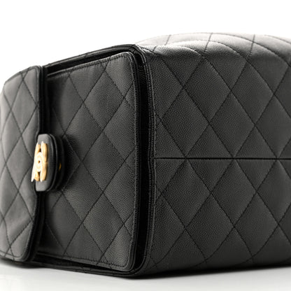 Chanel Caviar Quilted Medium Chanel 25 Handbag Black 10 of 12