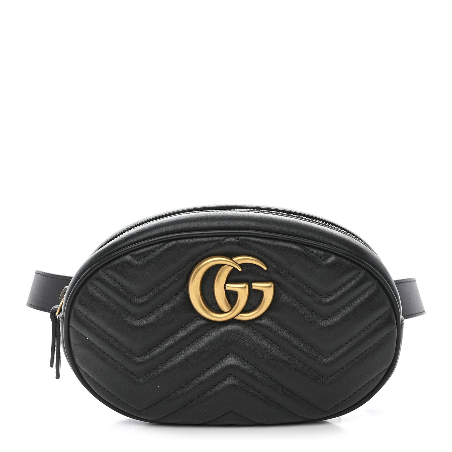 Calfskin Matelasse GG Marmont Belt Bag 105 42 Black