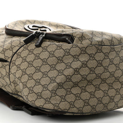 Gucci GG Plus Monogram Interlocking G Medium Backpack Dark Brown 9 of 12
