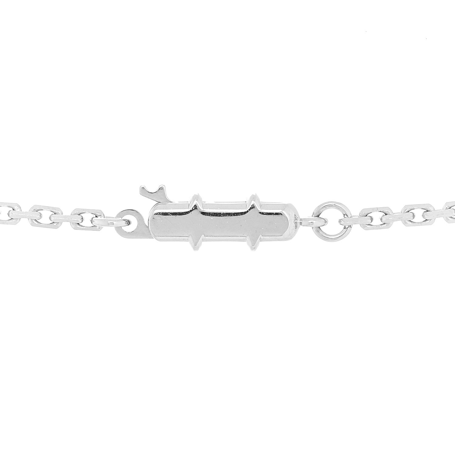 Cartier 18K White Gold Diamond LOVE Paved Necklace 3 of 5
