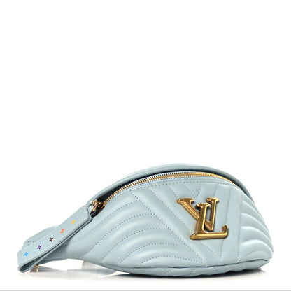 Louis Vuitton Calfskin New Wave Bumbag Porcelain Blue 4 of 9
