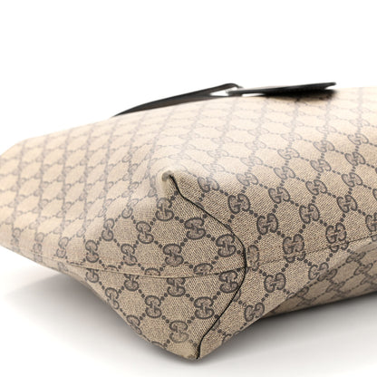 Gucci Calfskin GG Supreme Monogram Large Reversible Tote Black 12 of 17