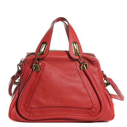 Chloe Calfskin Medium Paraty Paprika Red 1 of 9