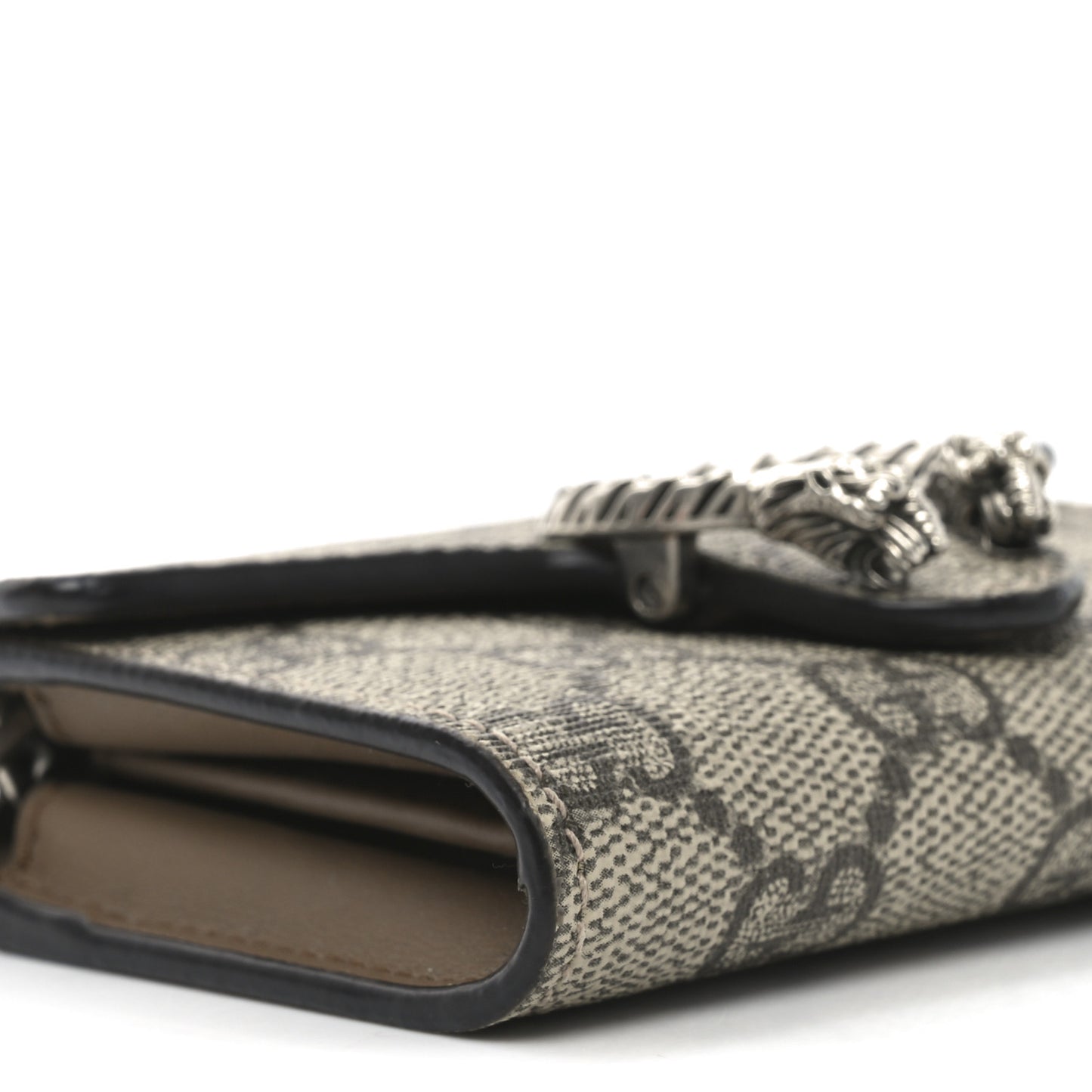 GG Supreme Monogram Dionysus Coin Purse Taupe