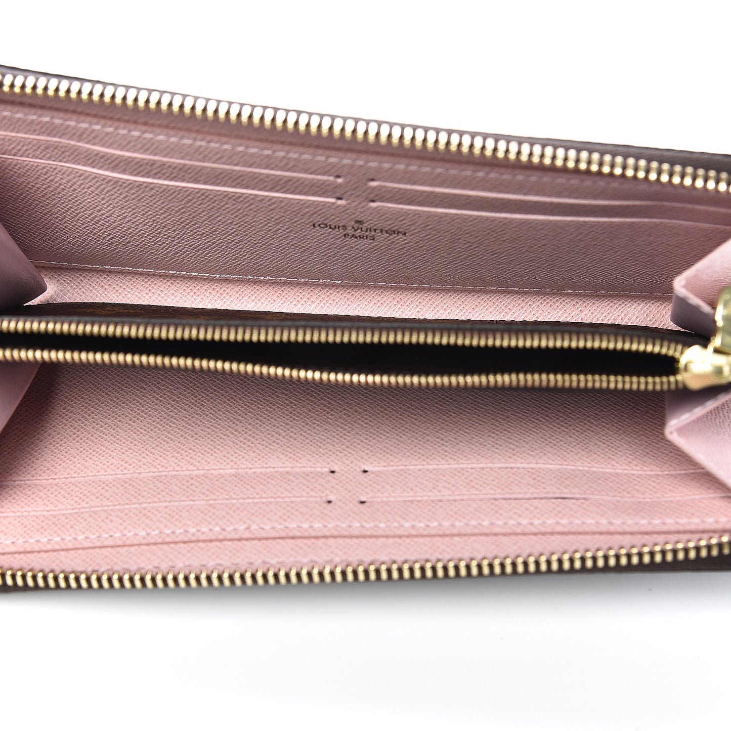 Monogram Clemence Wallet Rose Ballerine