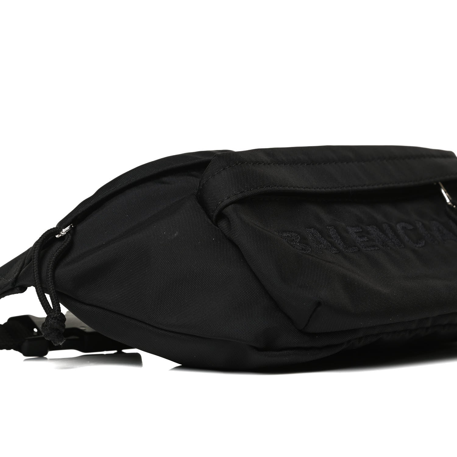 Balenciaga Textured Sport Nylon Logo Embroidered Wheel Beltpack Black 9 of 13
