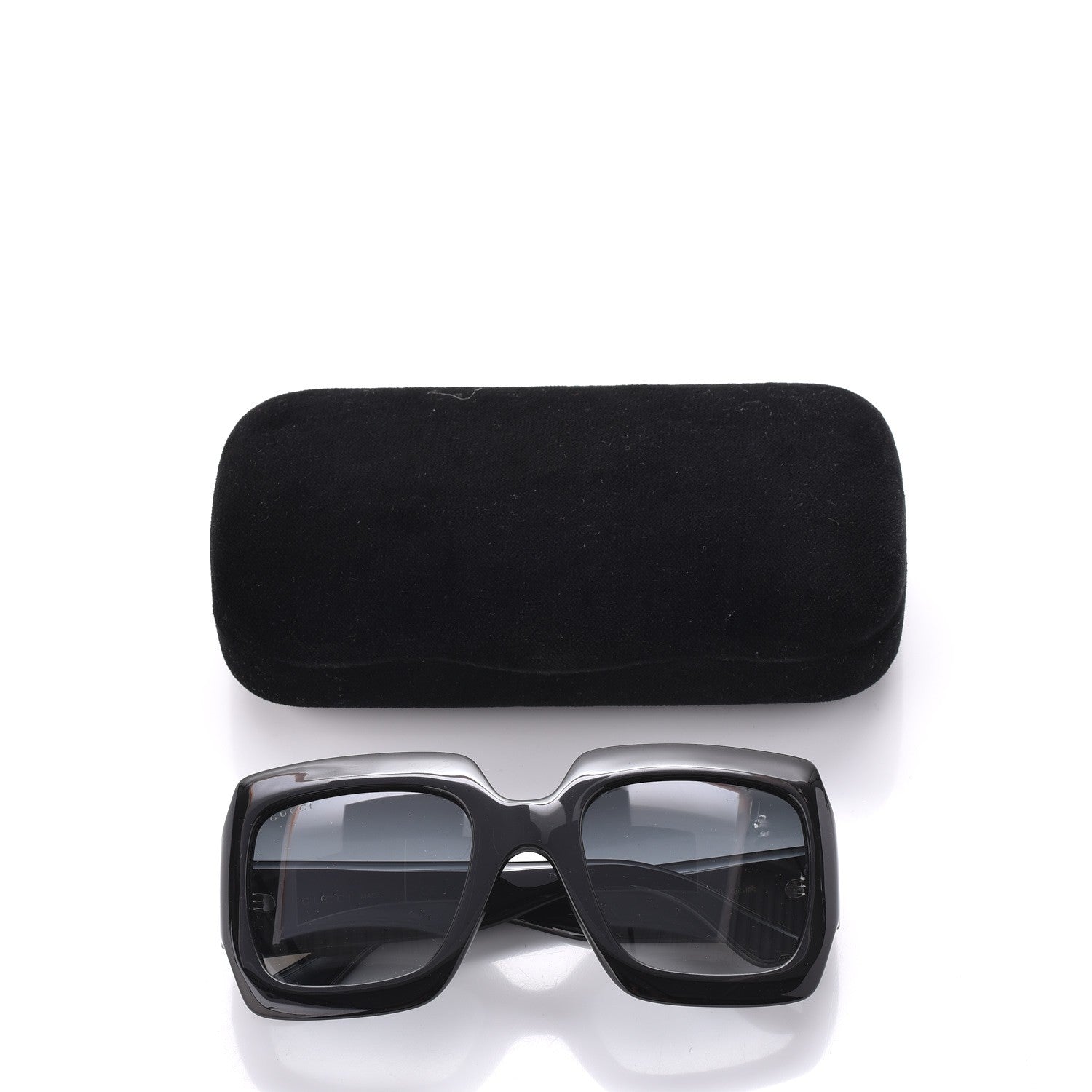 Gucci Acetate Square Frame Sunglasses GG0053S Black 8 of 8