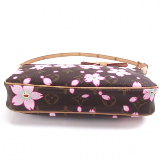 Monogram Cherry Blossom Pochette Accessories Brown