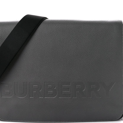 Burberry Calfskin Logo Messenger Charcoal Grey 10 of 16