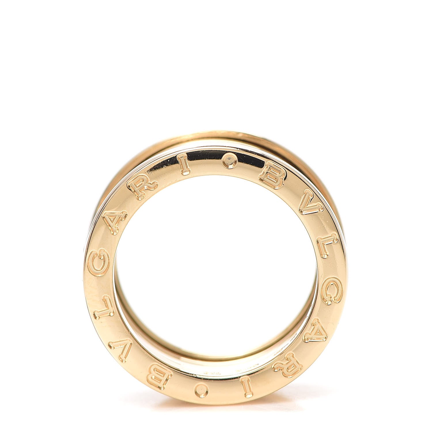 Bulgari 18K Yellow Gold B.Zero1 Four-Band Ring 50 5.25 5 of 6