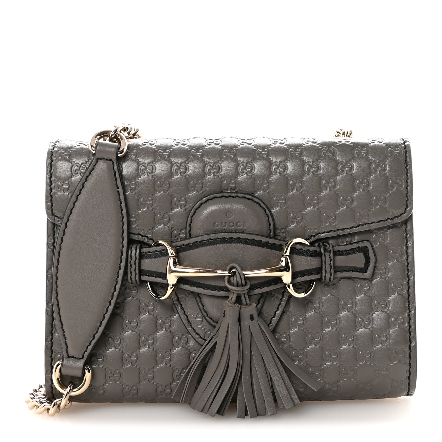 Soft Microguccissima Mini Emily Chain Shoulder Bag Loess