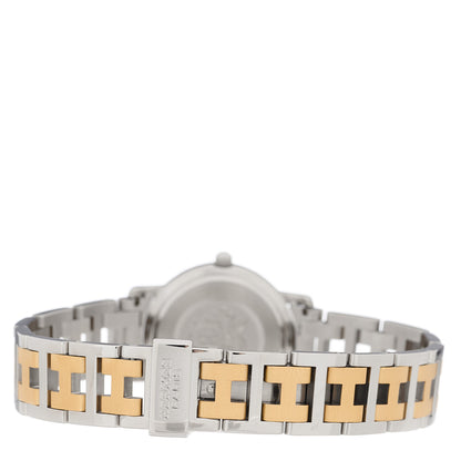 Hermes Stainless Steel 24mm Clipper Quartz Watch Gold 3 of 4