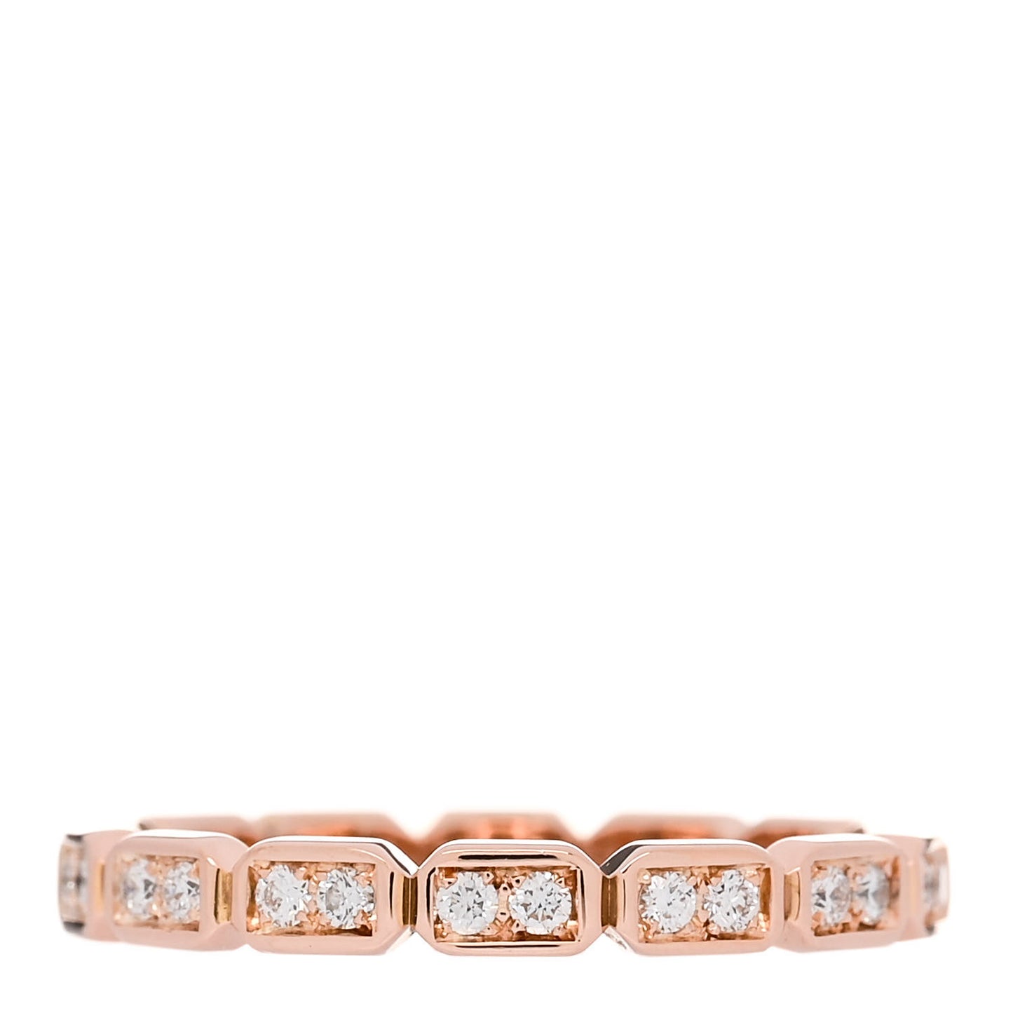 18K Beige Gold Diamond Premier Stackable Ring 52 6
