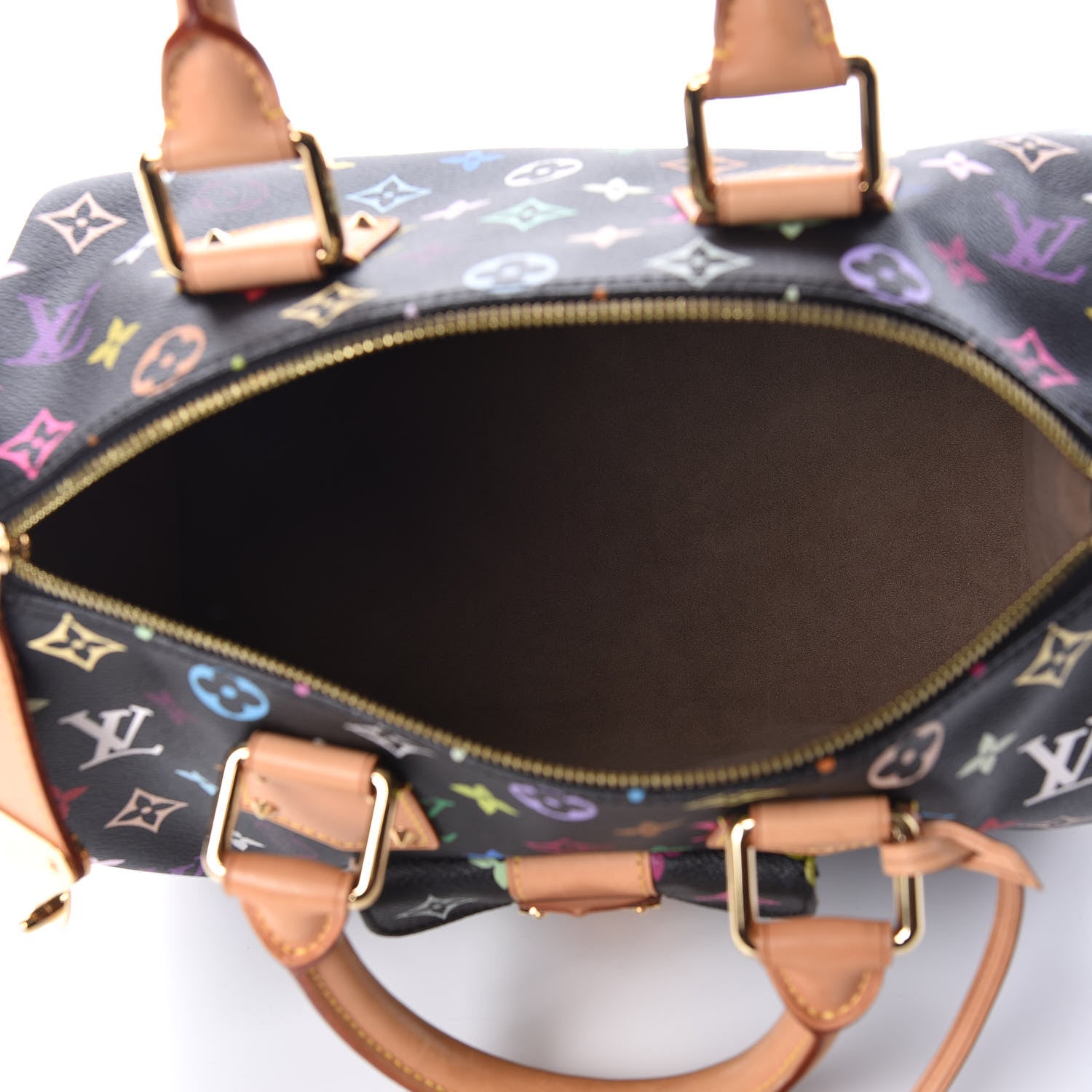 Louis Vuitton Monogram Multicolor Speedy 30 Black 5 of 9