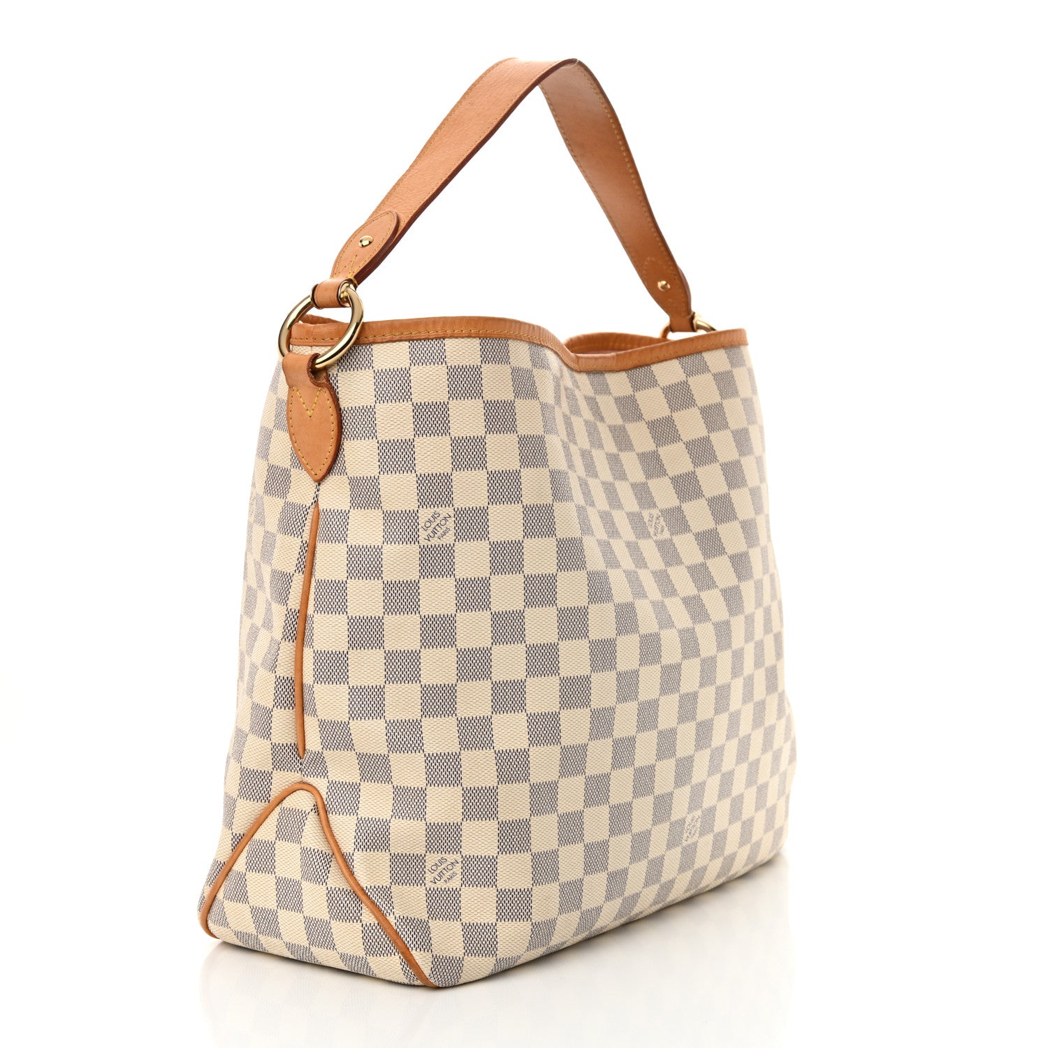 Louis Vuitton Damier Azur Delightful MM Rose Ballerine 3 of 15