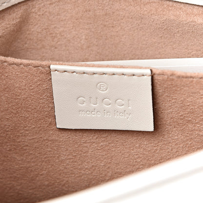Gucci Calfskin Matelasse Mini GG Marmont Shoulder Bag White 6 of 14