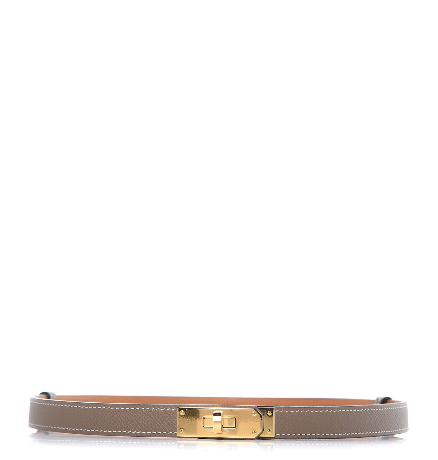 Hermes Epsom Kelly Belt Etoupe 1 of 5