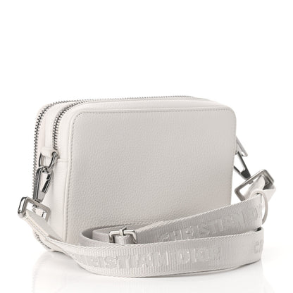 Christian Dior Grained Calfskin Pouch Shoulder Bag Beige 3 of 12