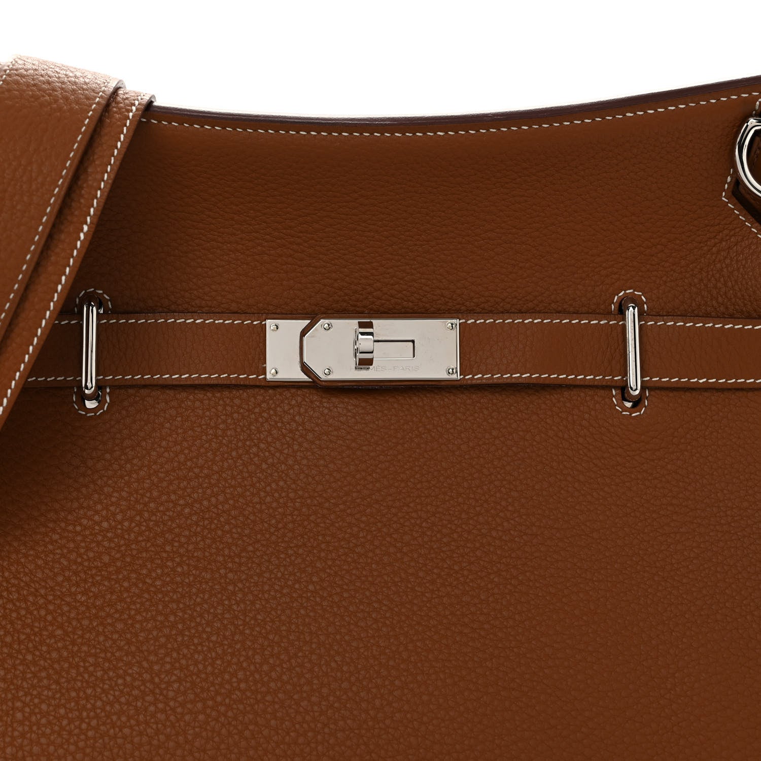 Hermes Taurillon Clemence Jypsiere 34 Gold 8 of 13