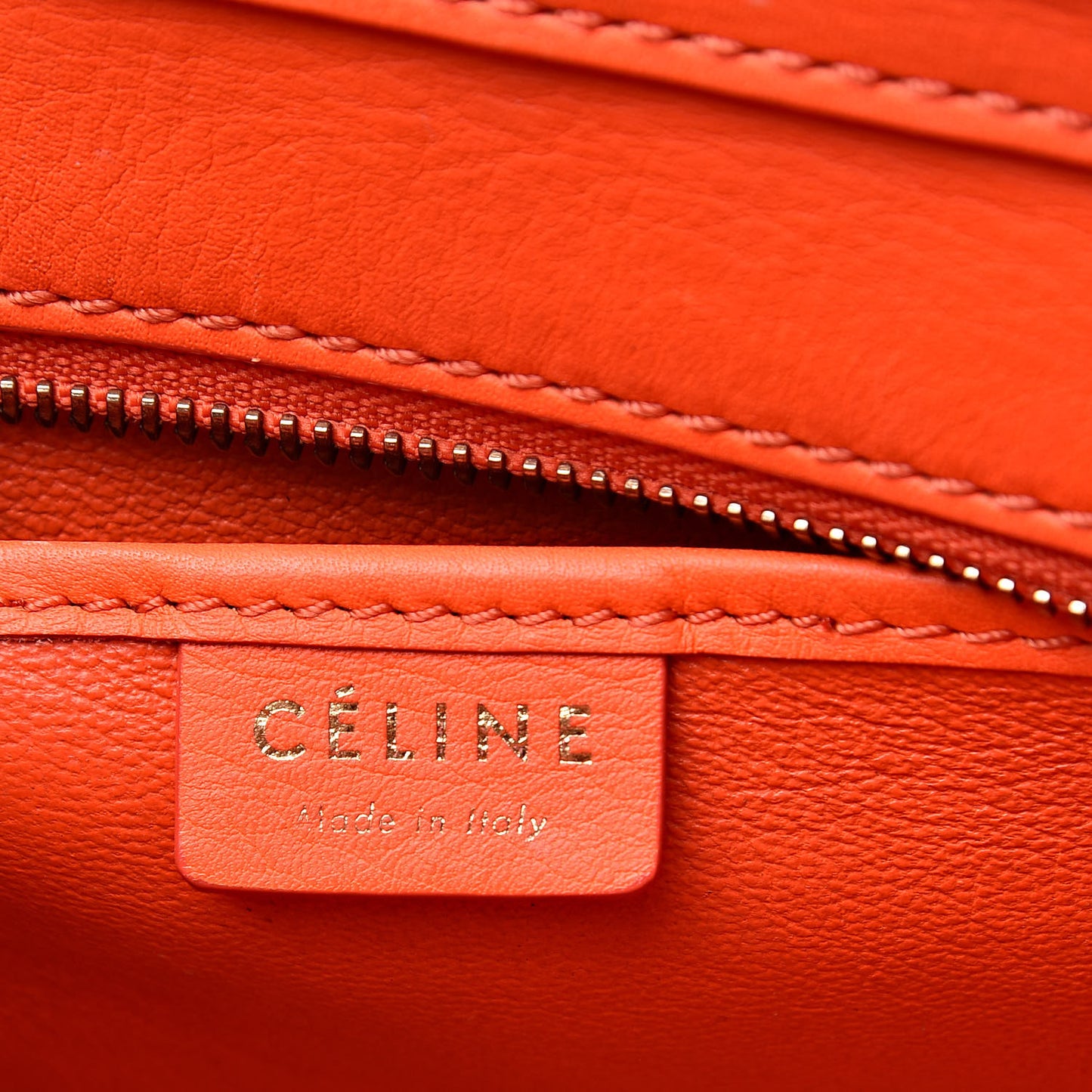 Smooth Calfskin Nano Luggage Fluo Orange