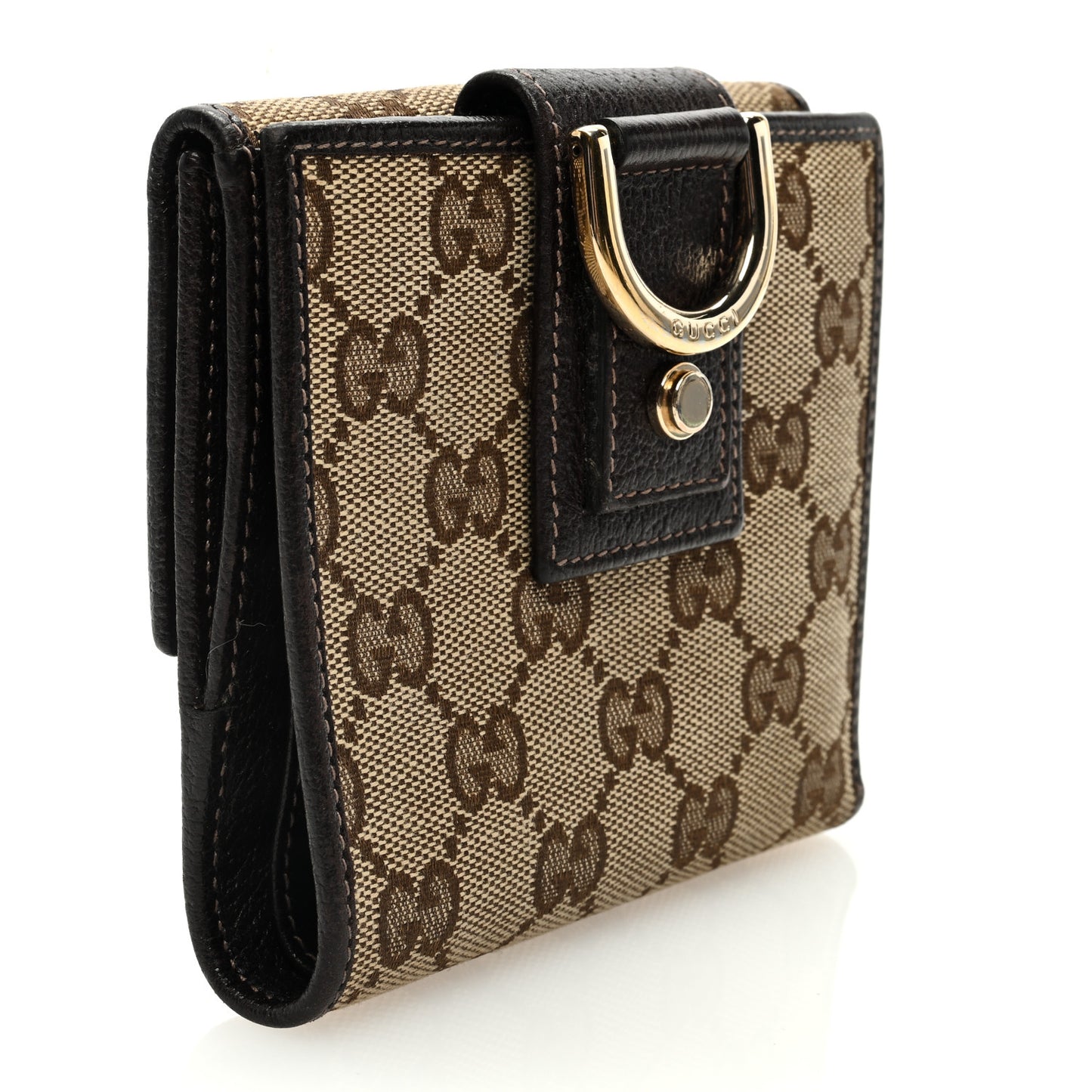 Monogram Abbey Compact Wallet Dark Brown