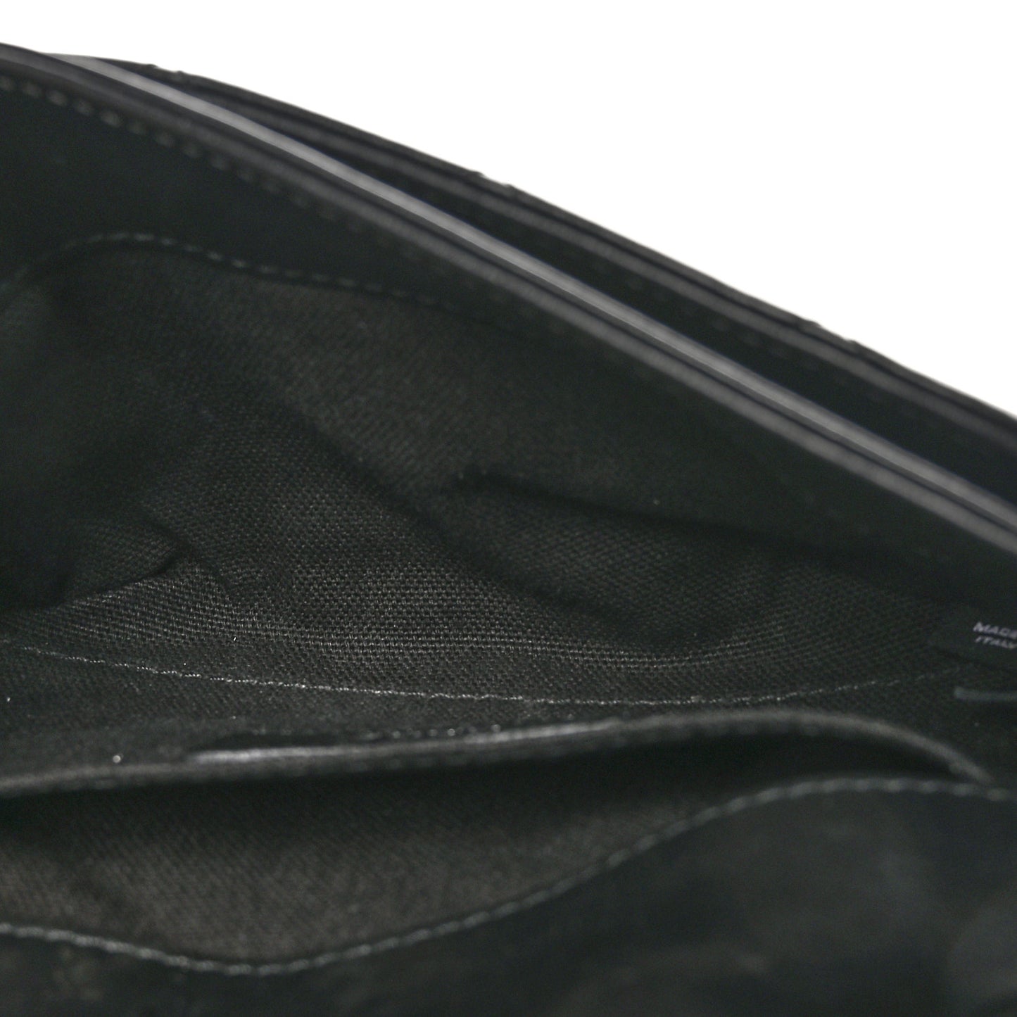 Calfskin Quilted CC Uniform Flap Belt Bag Black