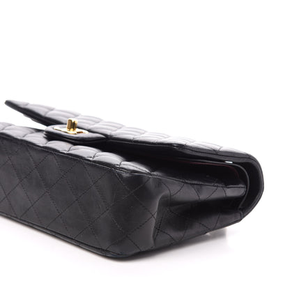 Chanel Lambskin Quilted Medium Double Flap Black 11 of 12