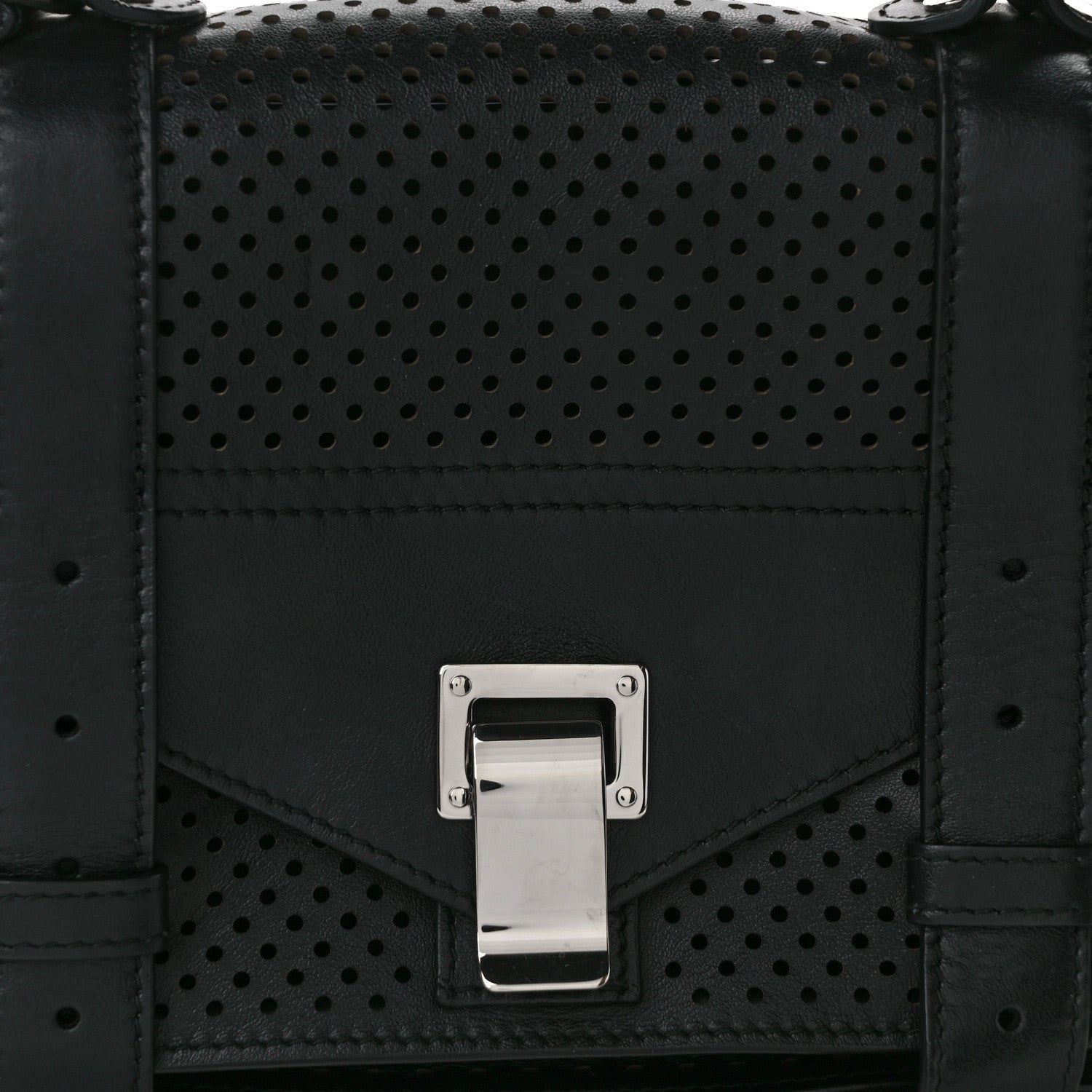 Proenza Schouler Grained Calfskin Tiny PS1 Satchel Black 7 of 11