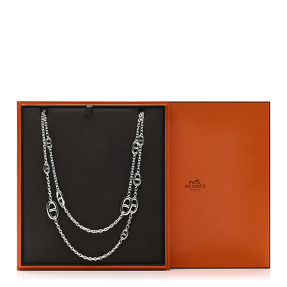 Hermes Sterling Silver Farandole Necklace 160 6 of 6