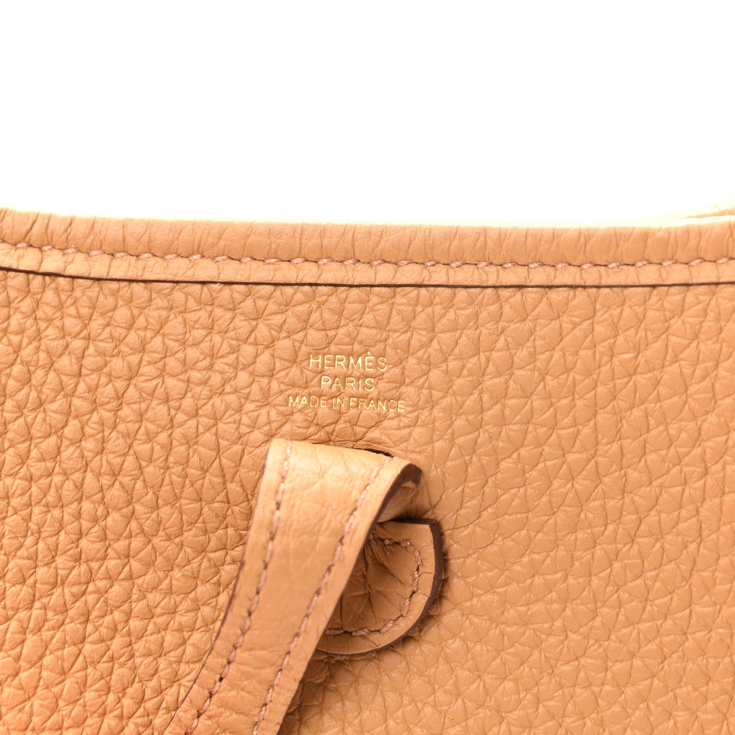 Hermes Taurillon Clemence Evelyne TPM Biscuit 6 of 10