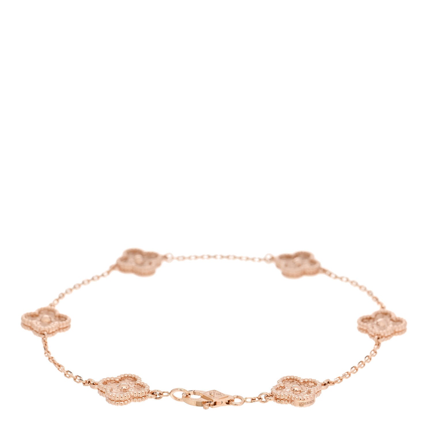 Van Cleef & Arpels 18K Rose Gold 6 Motifs Sweet Alhambra Bracelet 2 of 5