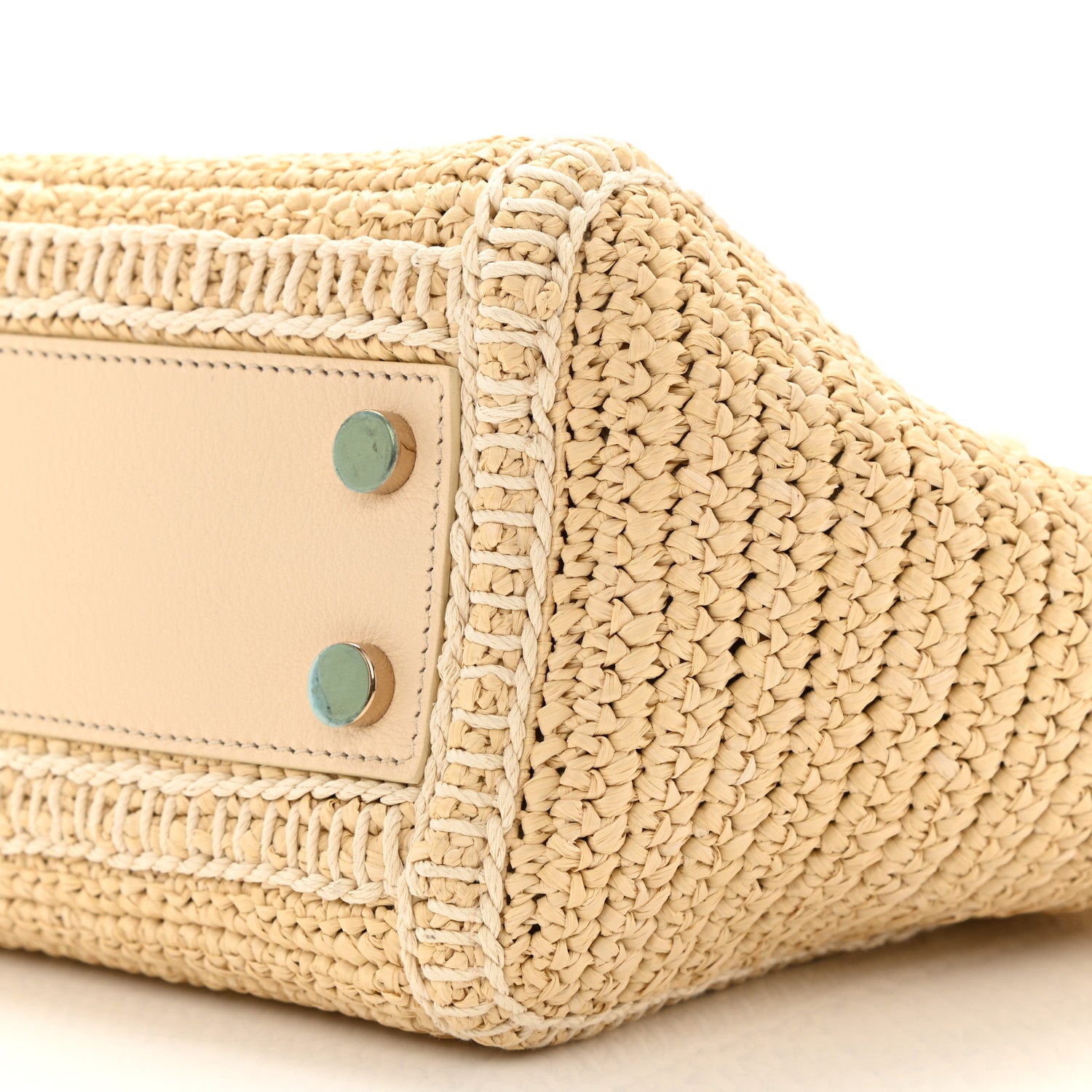 Saint Laurent Raffia Baby Monogram Downtown Cabas Naturale 10 of 12