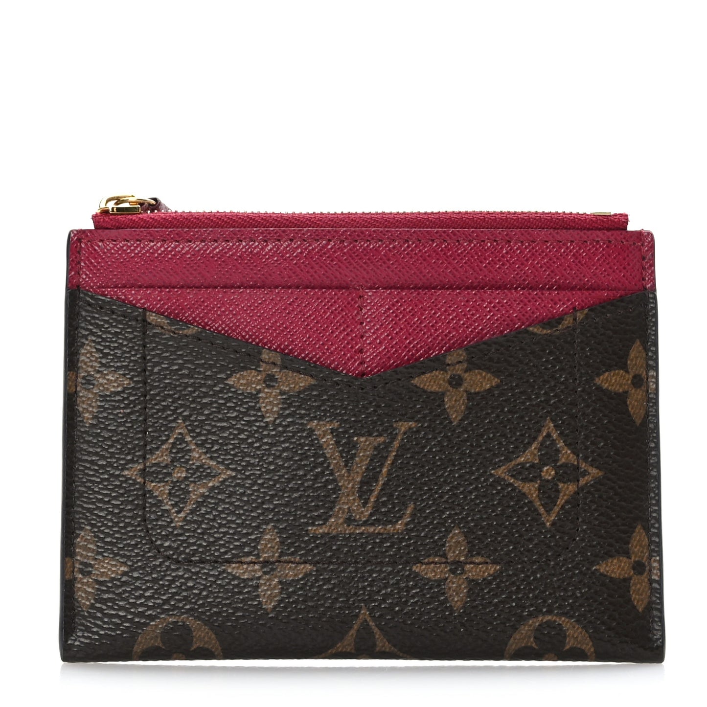 Monogram Zipped Card Holder