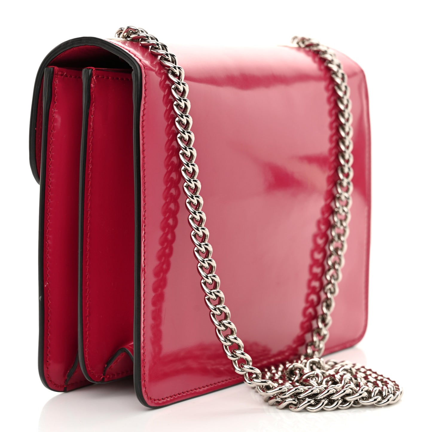 Shade Lux Calfskin Small Interlocking G Shoulder Bag Petunia