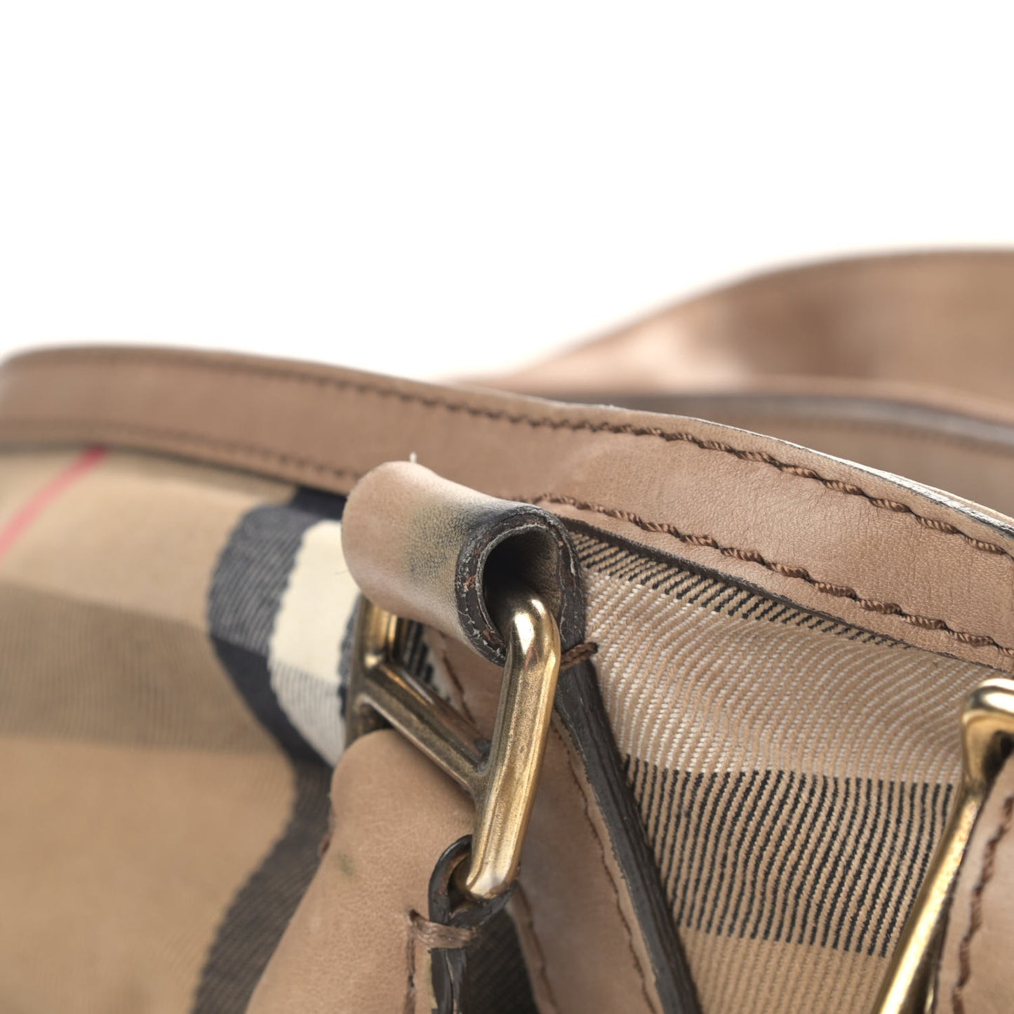 Calfskin House Check Medium Brecon Tote Dark Stone