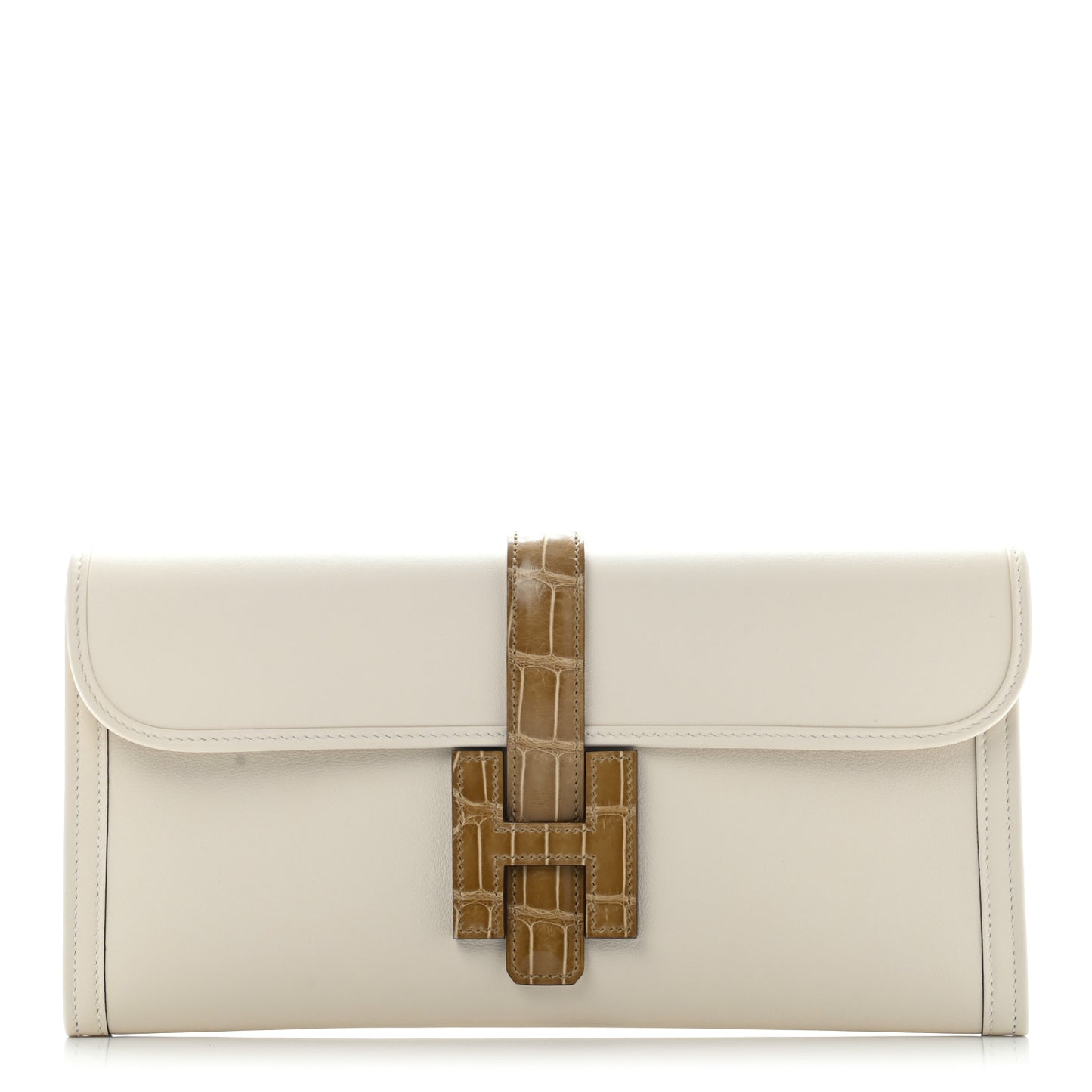 Swift Matte Alligator Jige Elan Touch 29 Clutch Nata Sable