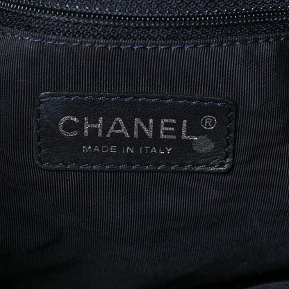 Chanel Denim Quilted Large Stretch Spirit Cabas Blue 5 of 8