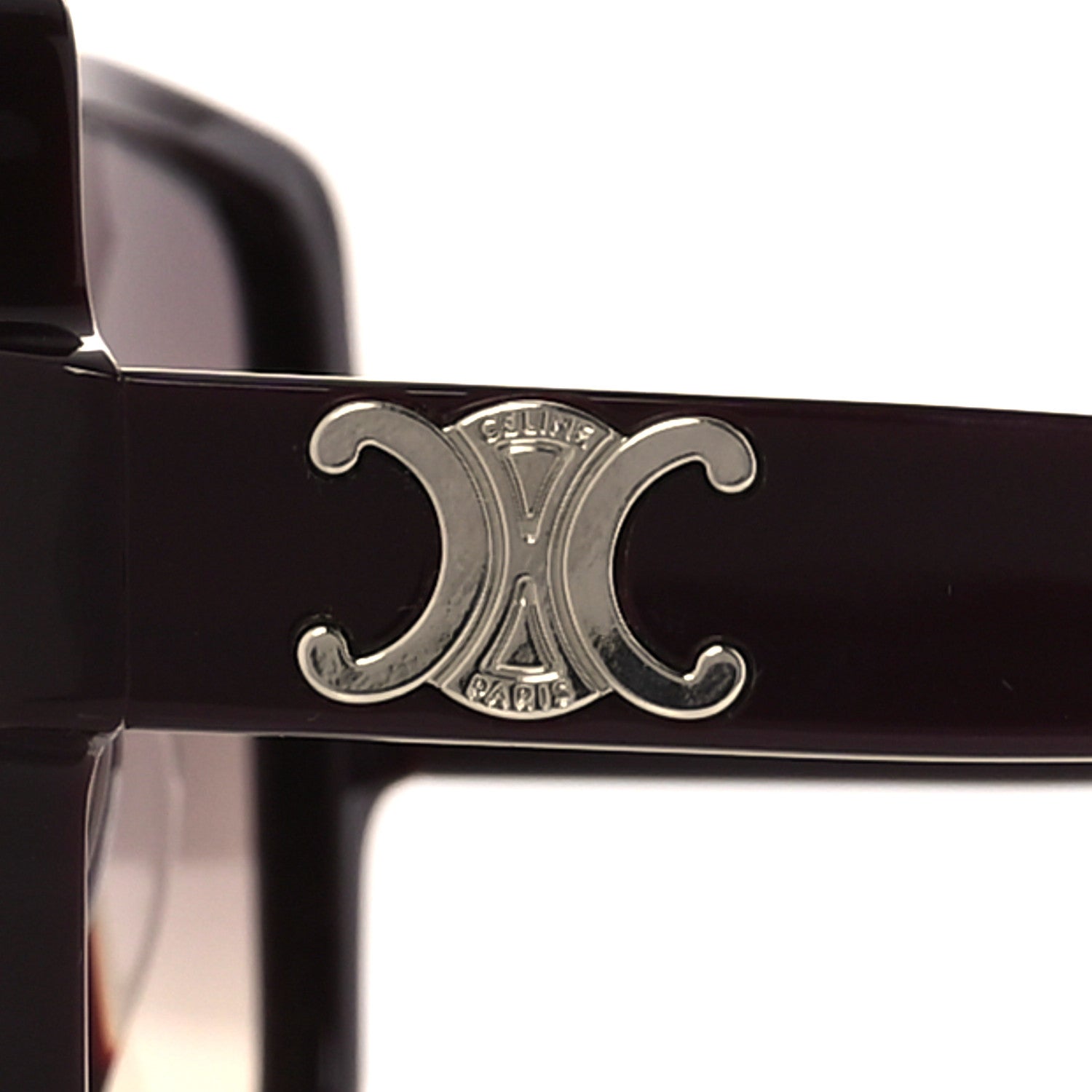 Celine Acetate Triomphe 16 Sunglasses CL40316U Shiny Bordeaux 7 of 8
