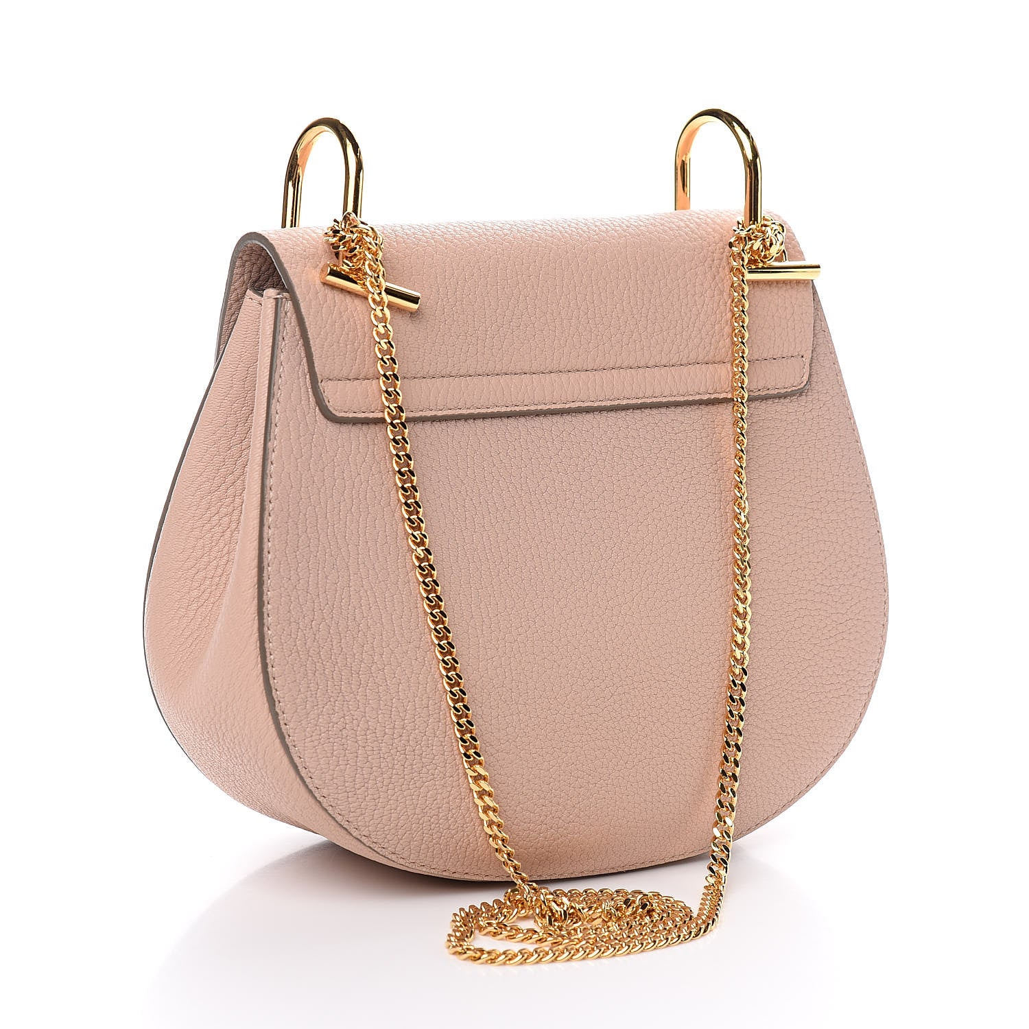 Chloe Grained Lambskin Drew Shoulder Bag Cement Pink 3 of 10
