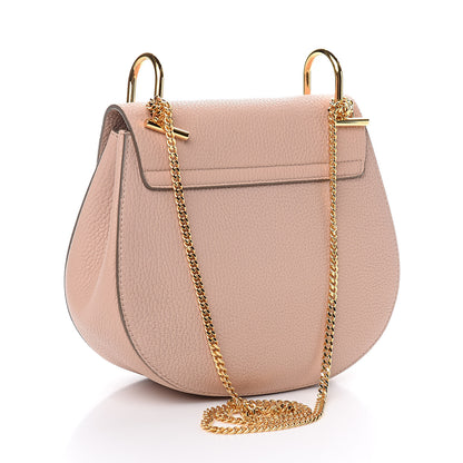 Chloe Grained Lambskin Drew Shoulder Bag Cement Pink 3 of 10