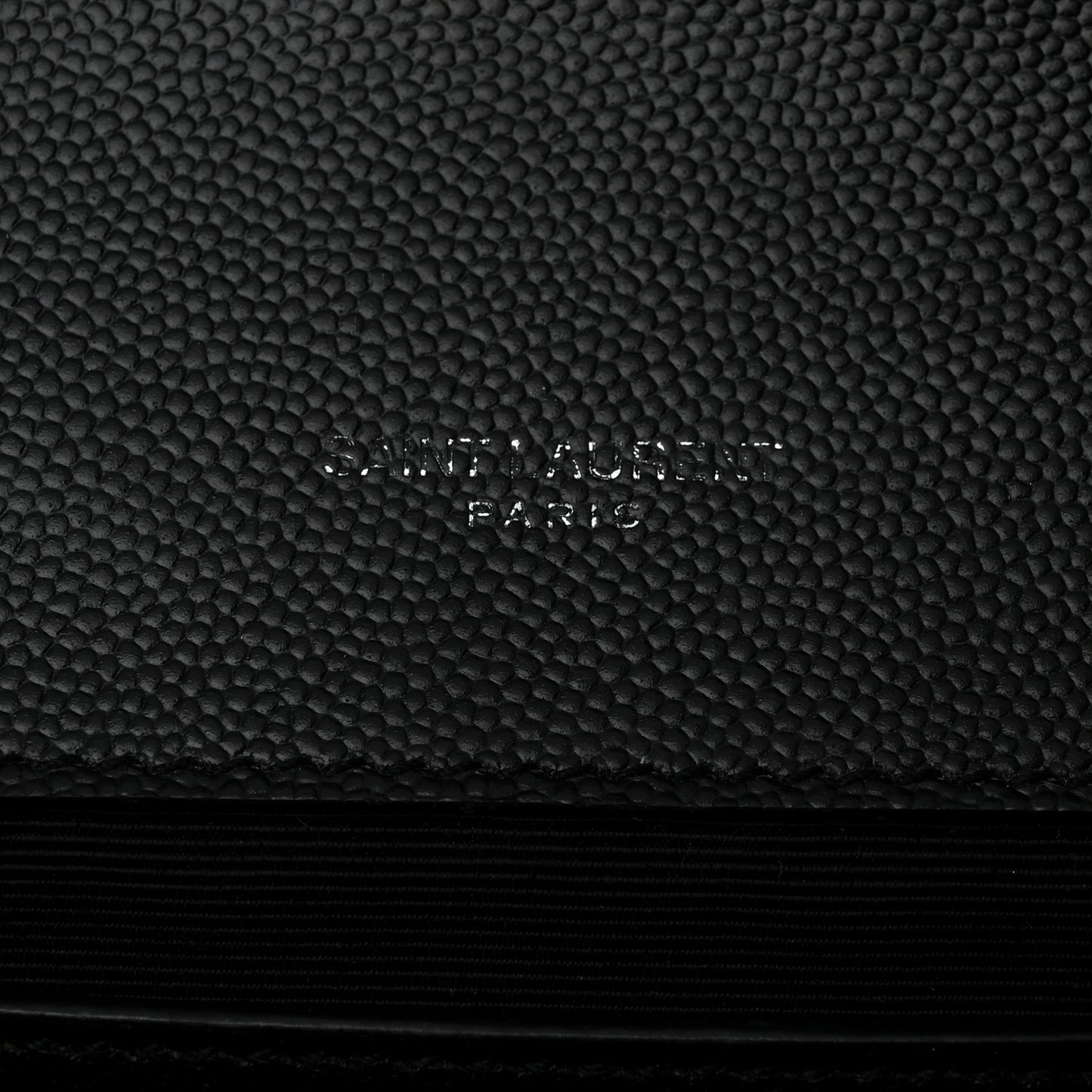 Grain De Poudre Medium Classic Monogram Kate Satchel Black