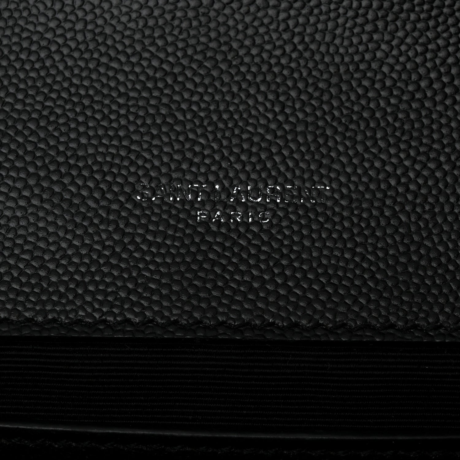 Saint Laurent Grain De Poudre Medium Classic Monogram Kate Satchel Black 6 of 14