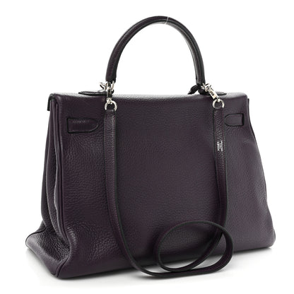 Hermes Taurillon Clemence Kelly Retourne 35 Raisin 3 of 18