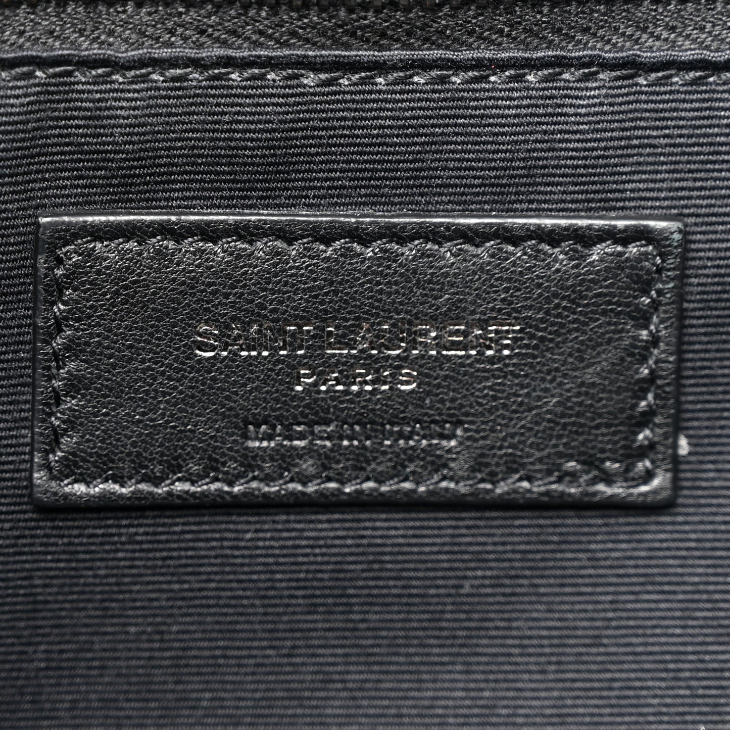 Crinkled Calfskin Matelasse Monogram Medium Niki Chain Satchel Black