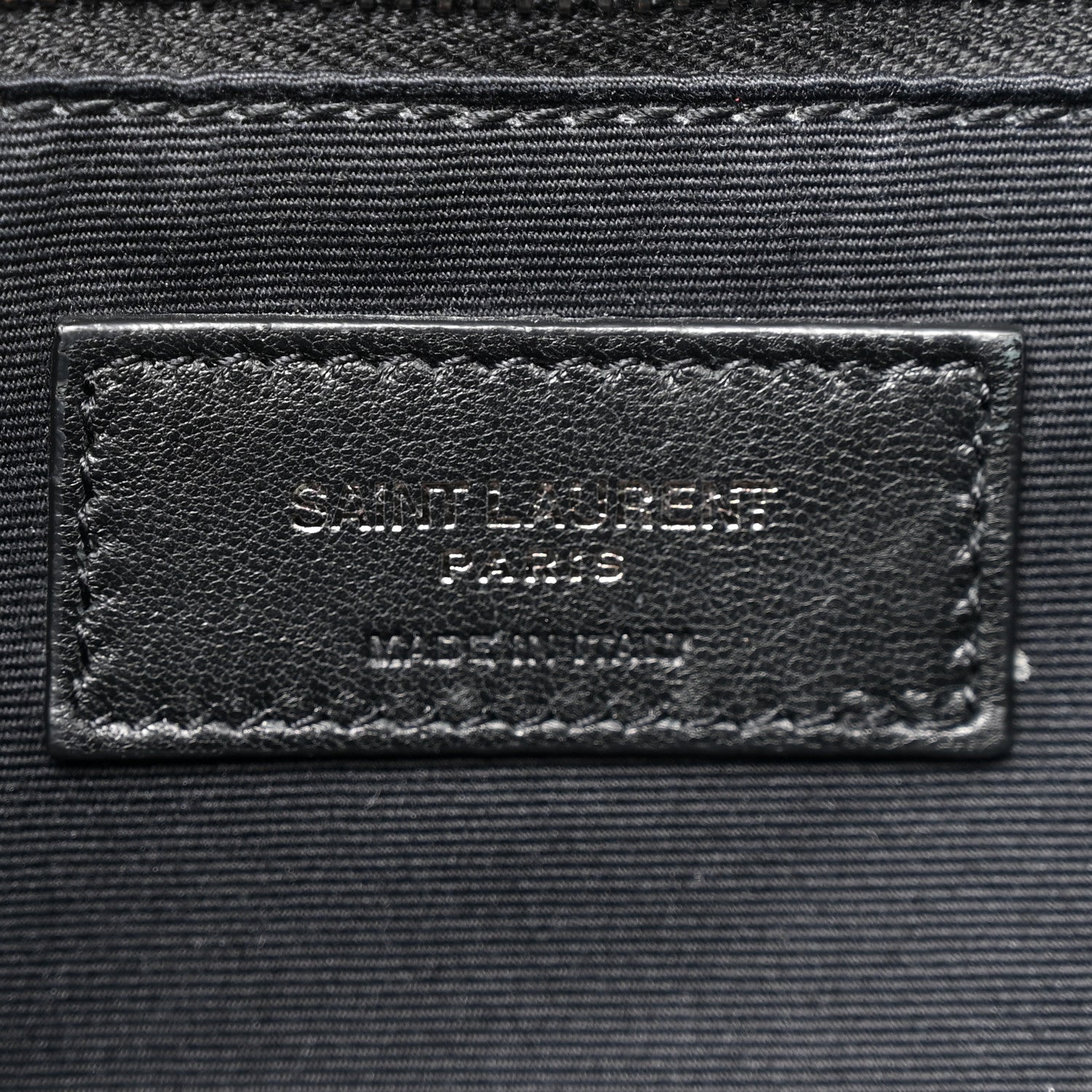 Saint Laurent Crinkled Calfskin Matelasse Monogram Medium Niki Chain Satchel Black 6 of 13